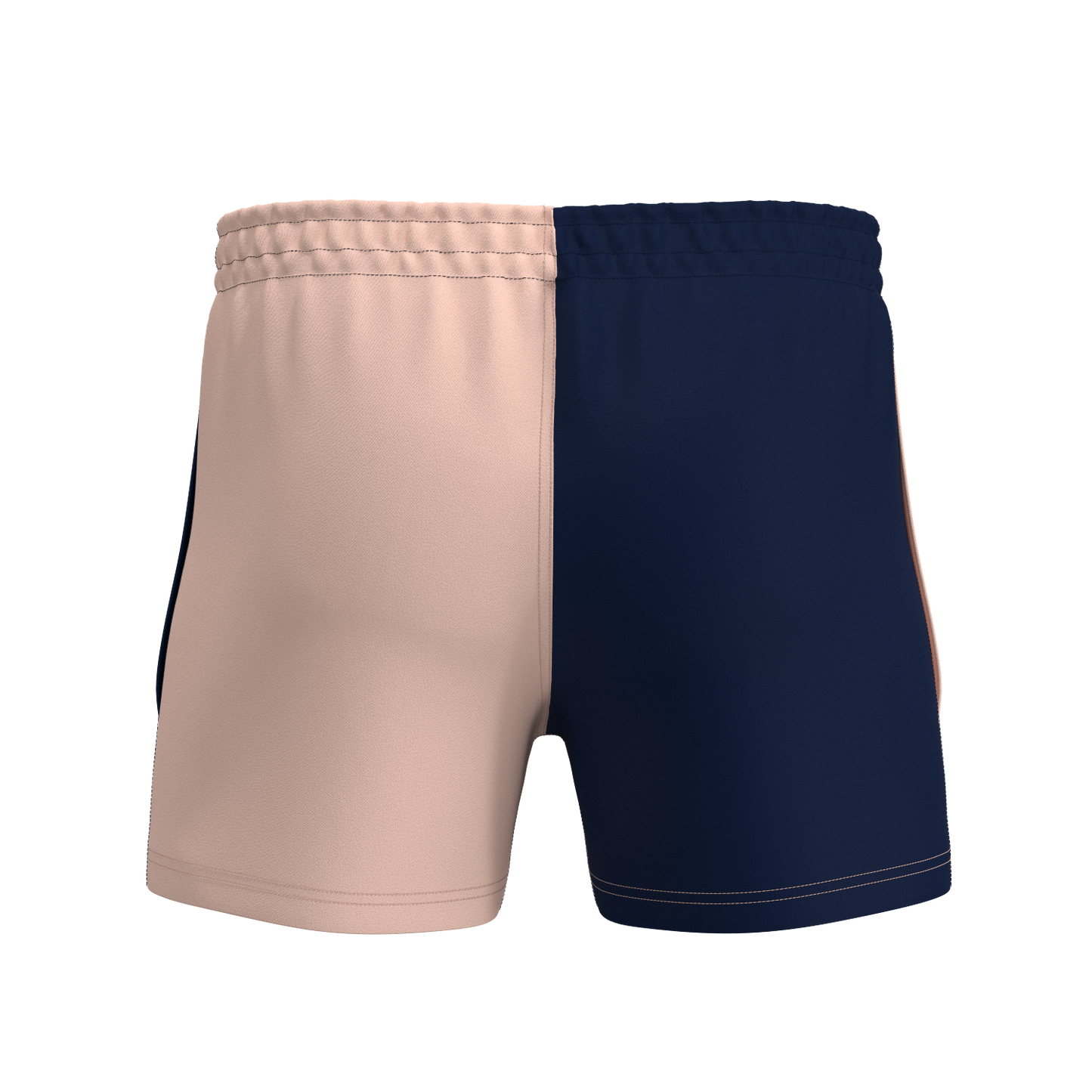 Quartered League RipStop Rugby Shorts - Baby Pink/Navy