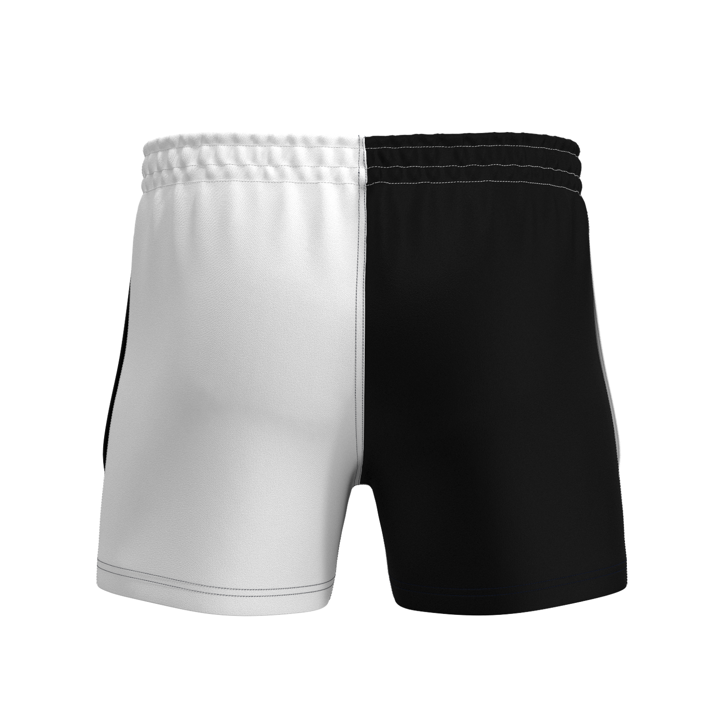 Quartered League RipStop Rugby Shorts - White/Black