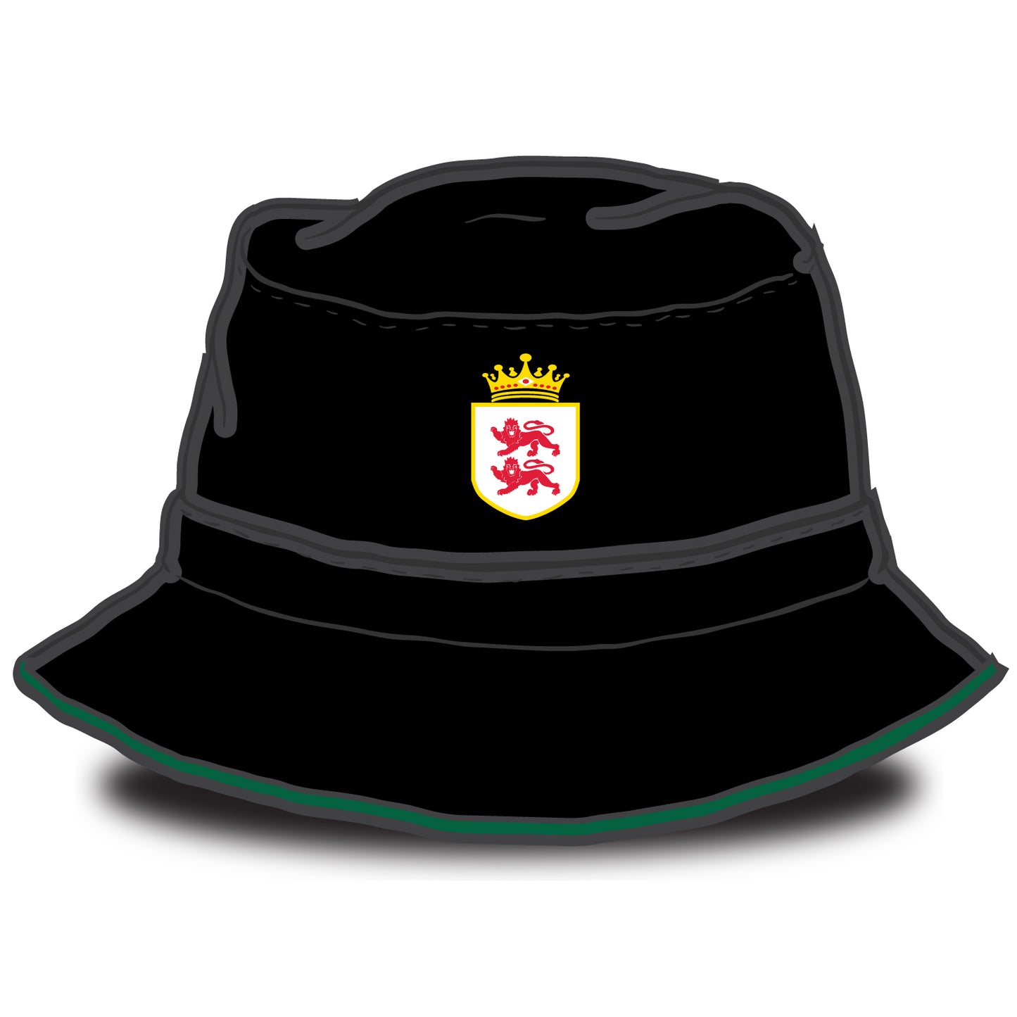Barnards Green Cricket Club Green Trim Bucket Hat