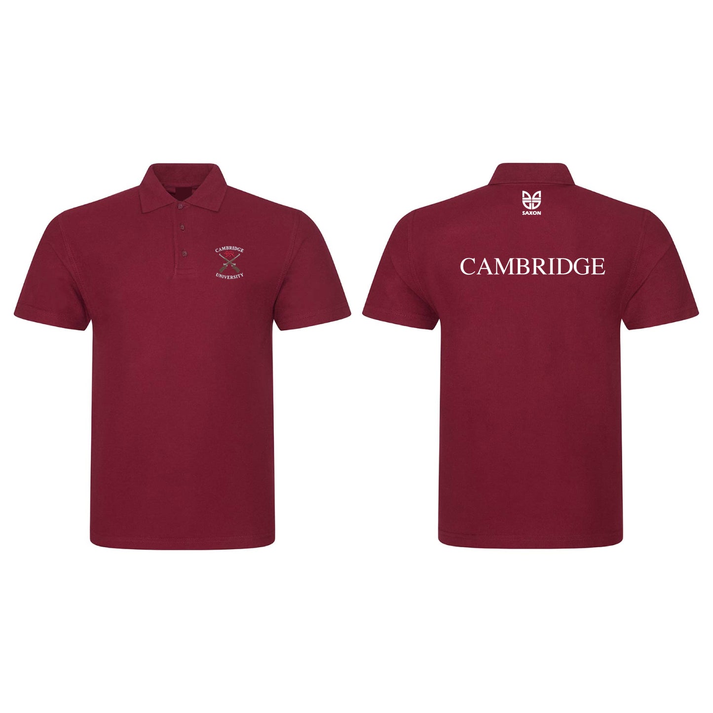 Cambridge University Rifle Association Burgundy Polo Shirt