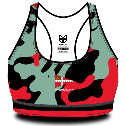 Cambridge University Sailing Team Camouflage Sports Bra