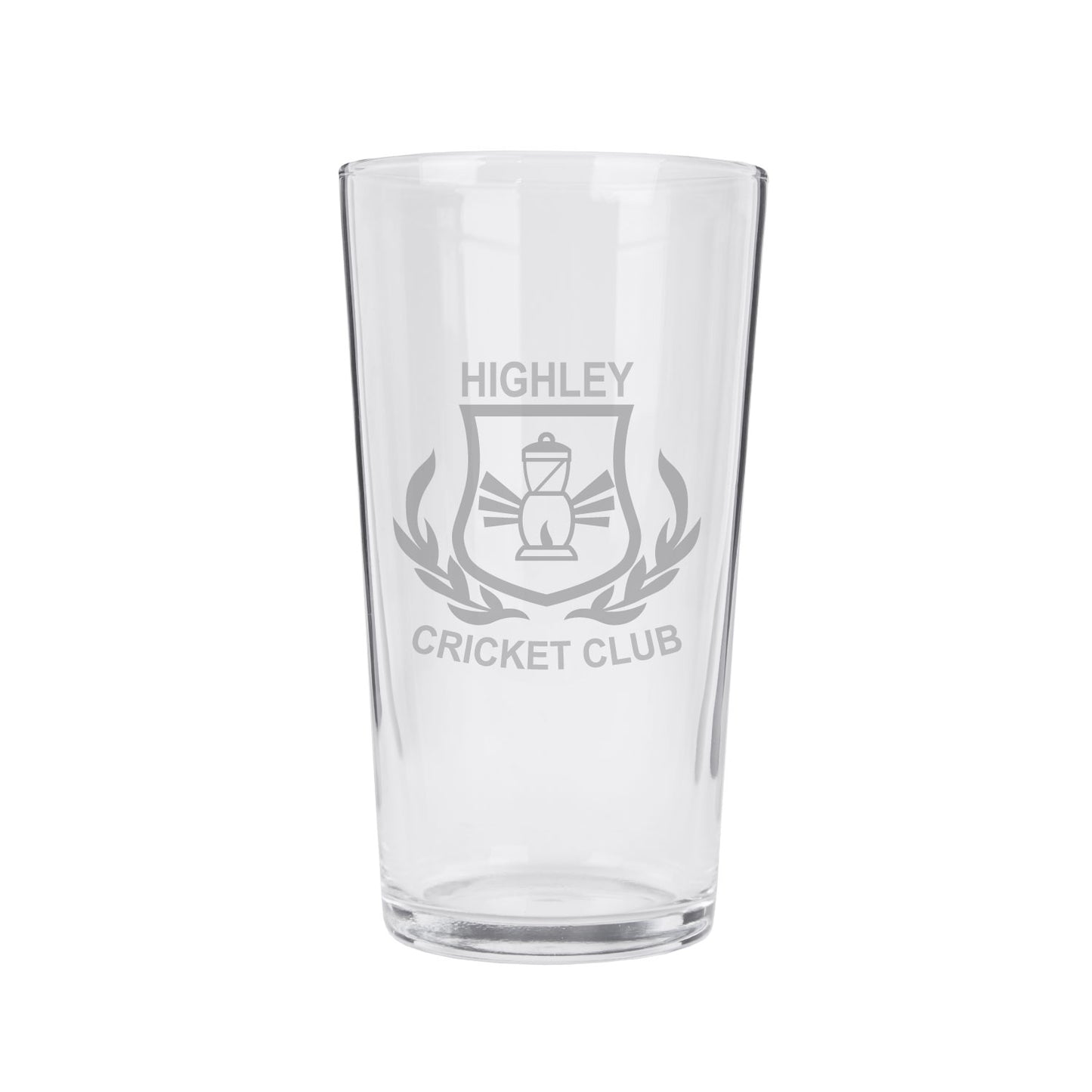 Highley Cricket Club Pint Glass