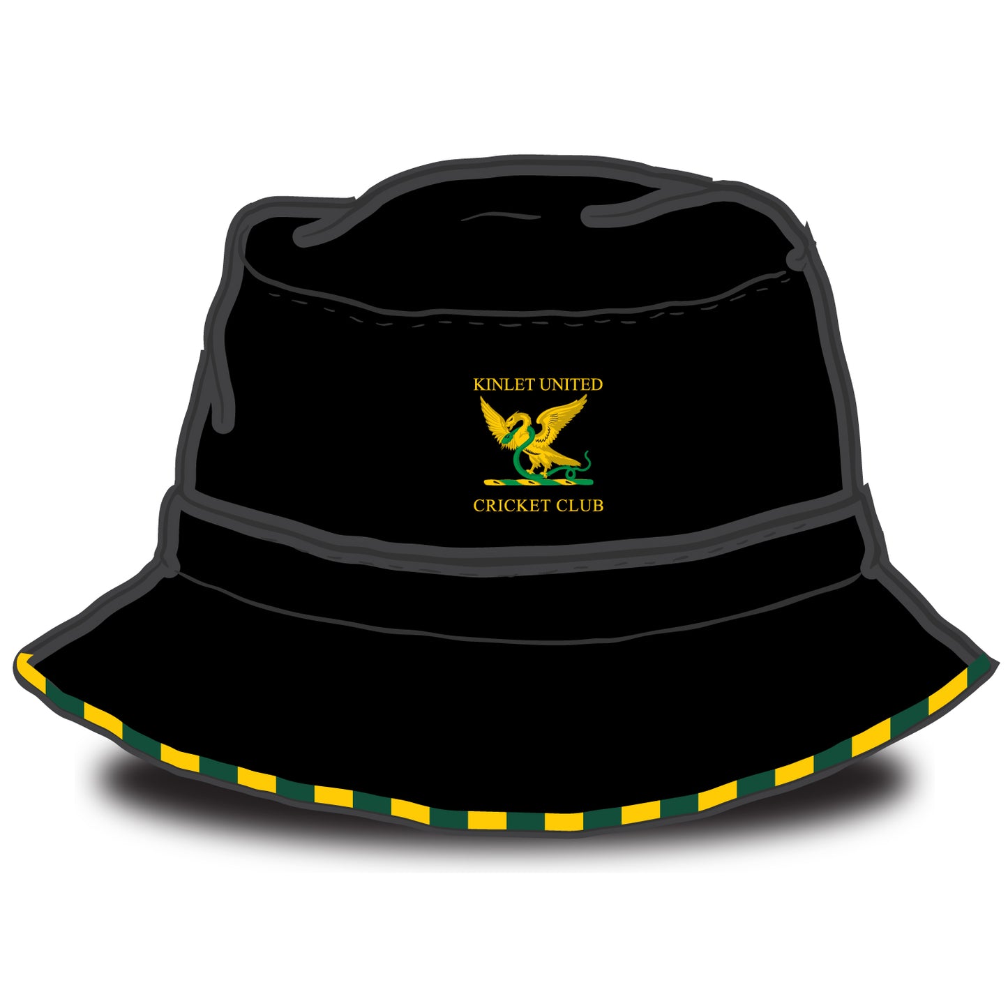 Kinlet United Cricket Club Stripped Trim Bucket Hat