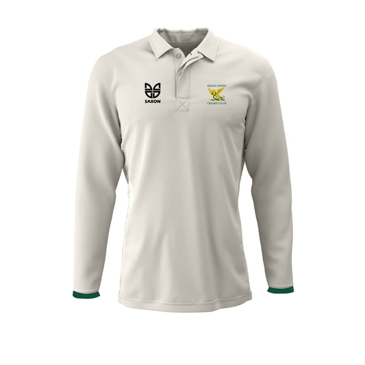 Kinlet United Cricket Club Long Sleeve Cricket Shirt Tipped