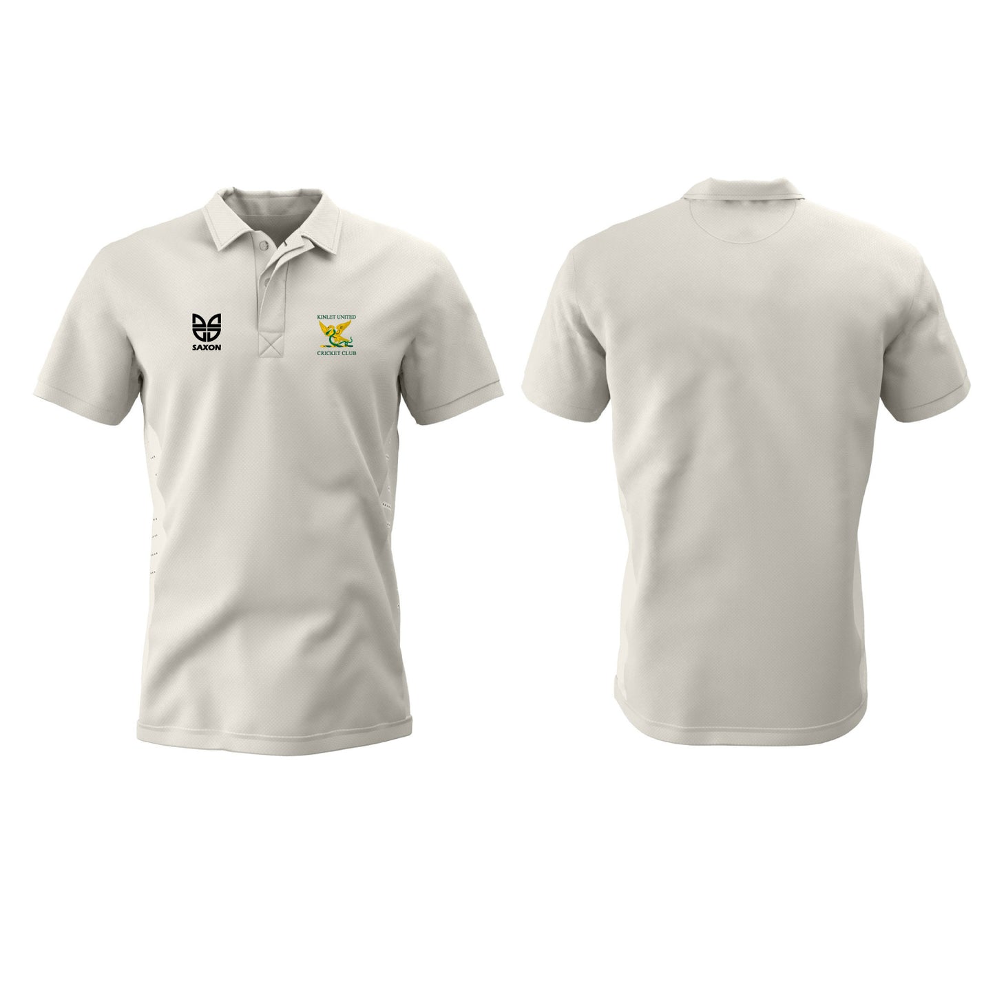 Kinlet United Cricket Club Short Sleeve Cricket Shirt Un-Tipped