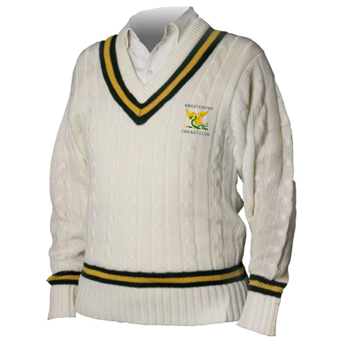 Kinlet United Cricket Club Cable Knit Cricket Sweater