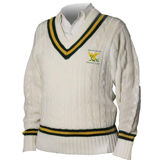 Kinlet United Cricket Club Cable Knit Cricket Sweater