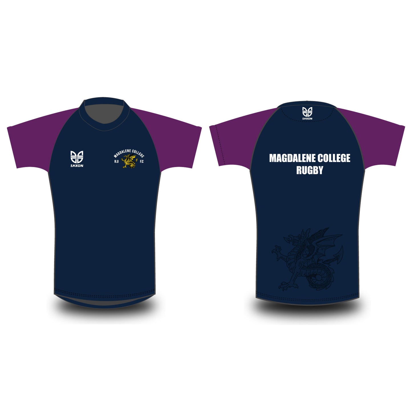 Magdalene College RUFC Ghosted Dragon T-shirt