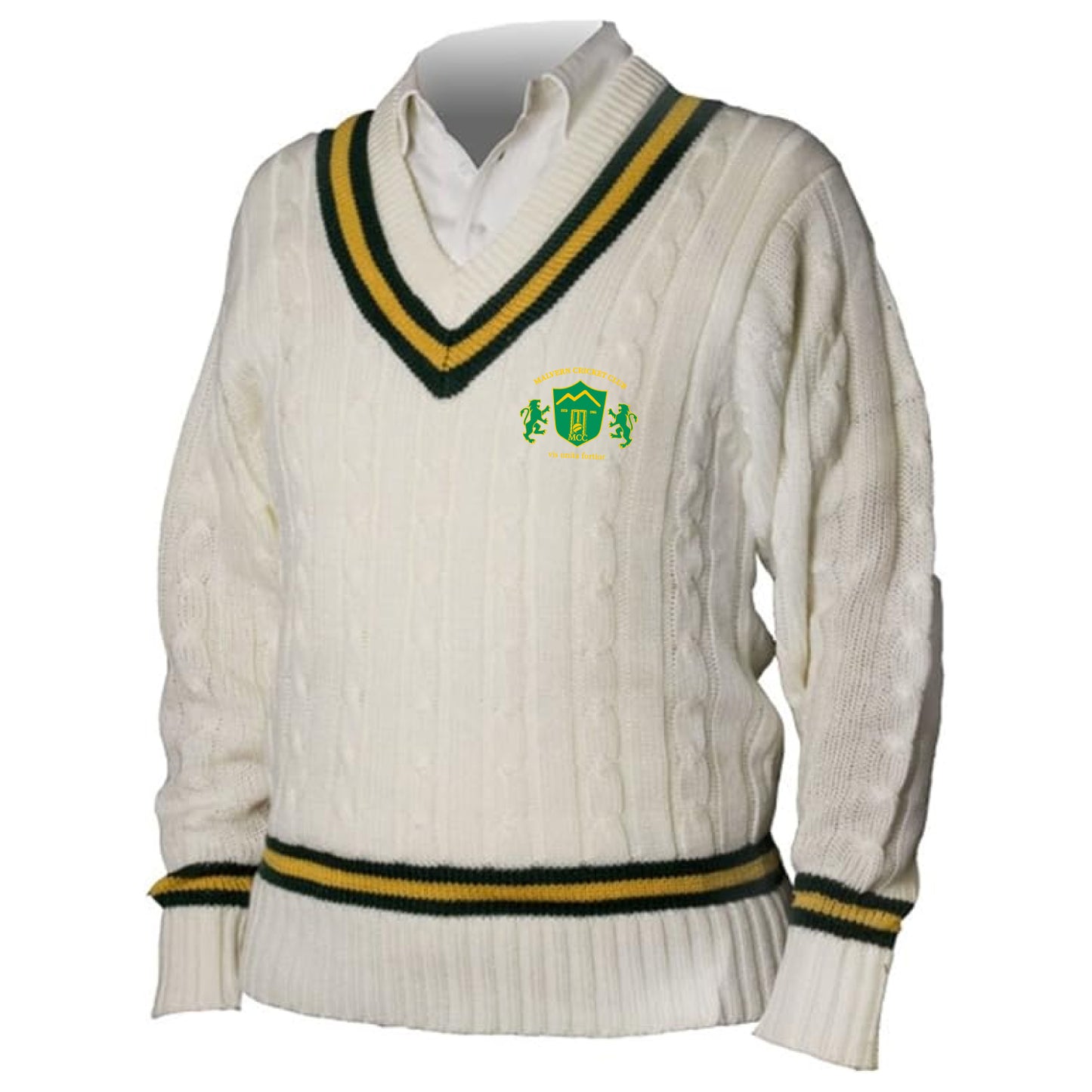 Malvern Cricket Club Cable Knit Cricket Sweater