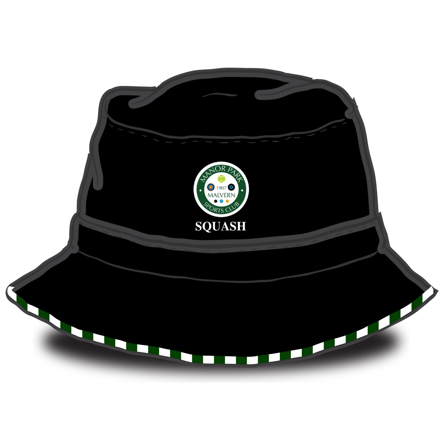 Manor Park Sports Club Stripped Trim Bucket Hat