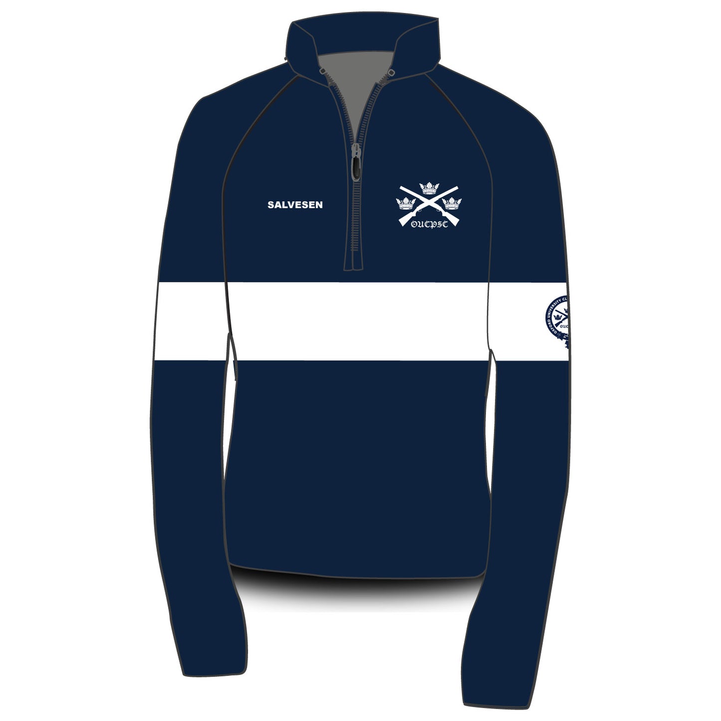 Oxford University Clay Pigeon Shooting Club Hooped Fleece