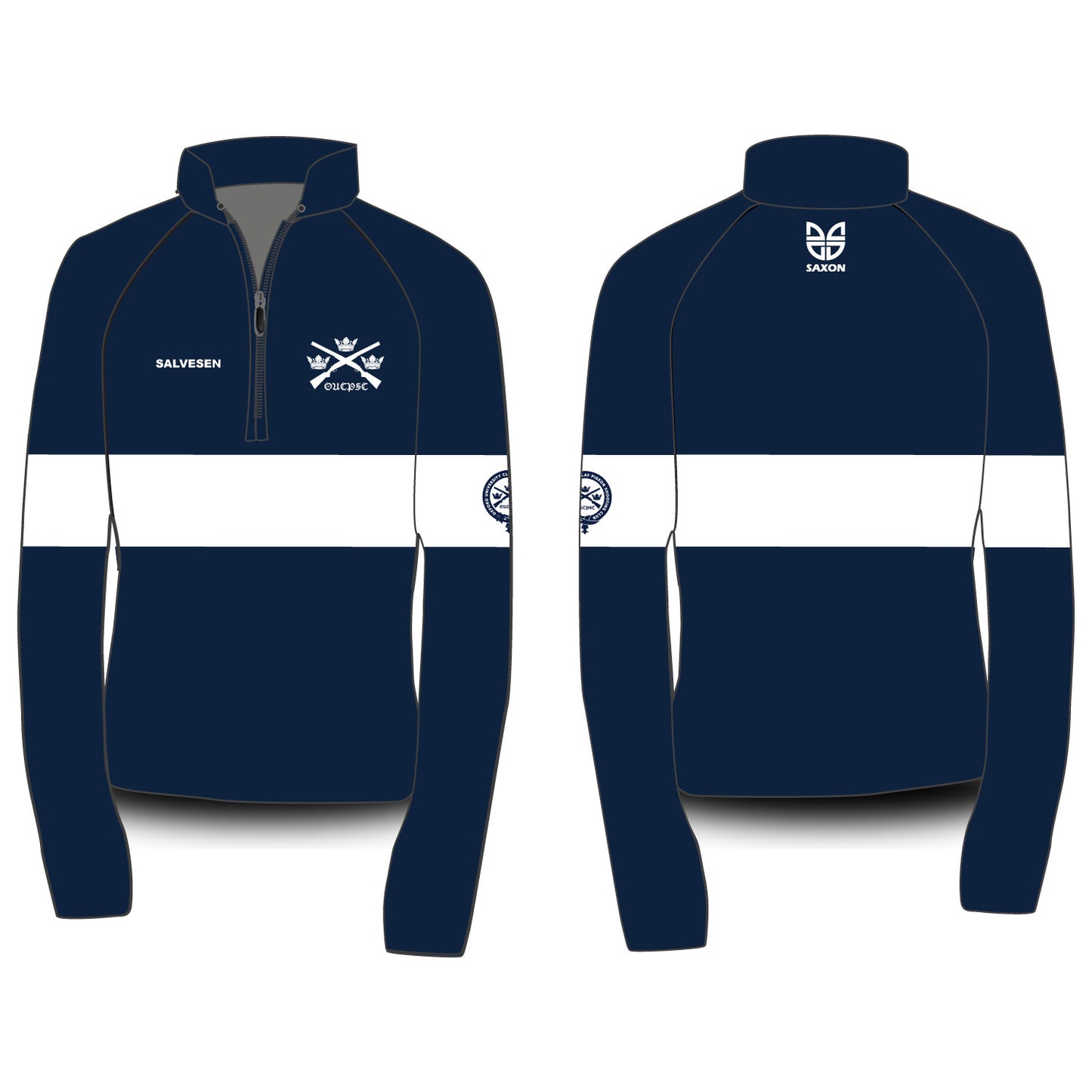 Oxford University Clay Pigeon Shooting Club Hooped Fleece