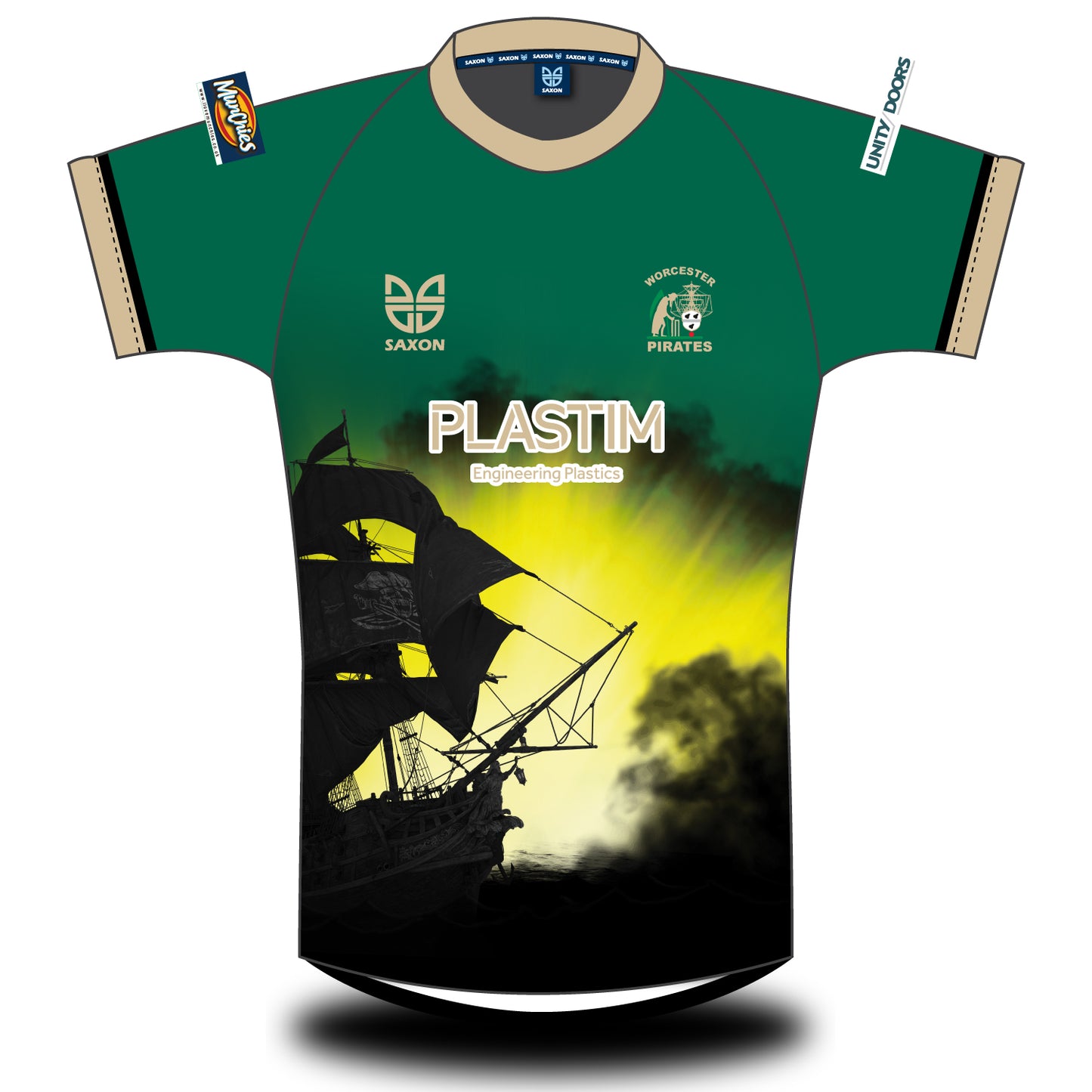 Worcester Cricket Club White Ball Shirt Short Sleeve
