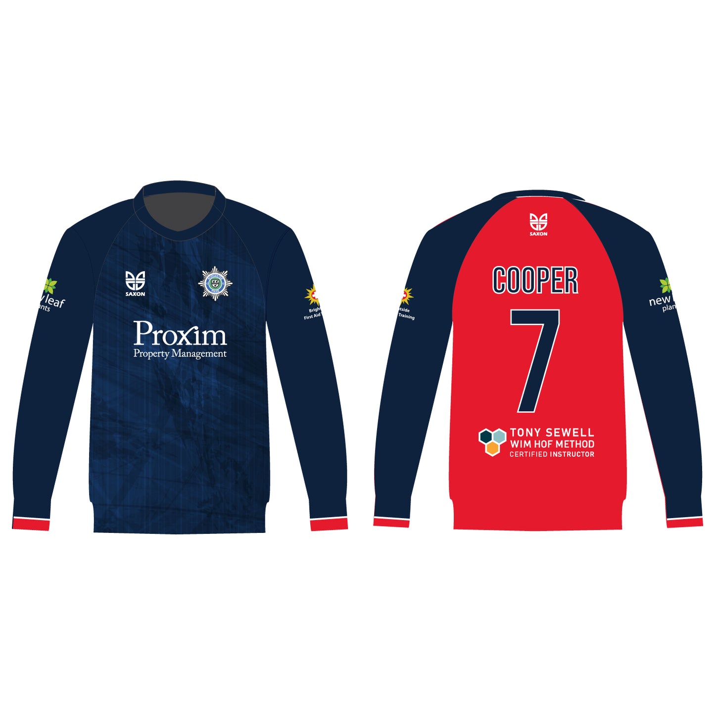 Worcester Police Cricket Club Coloured Match Shirt Long Sleeve