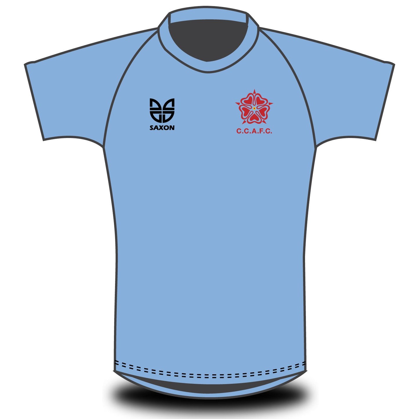 christs college afc t shirt sky blue