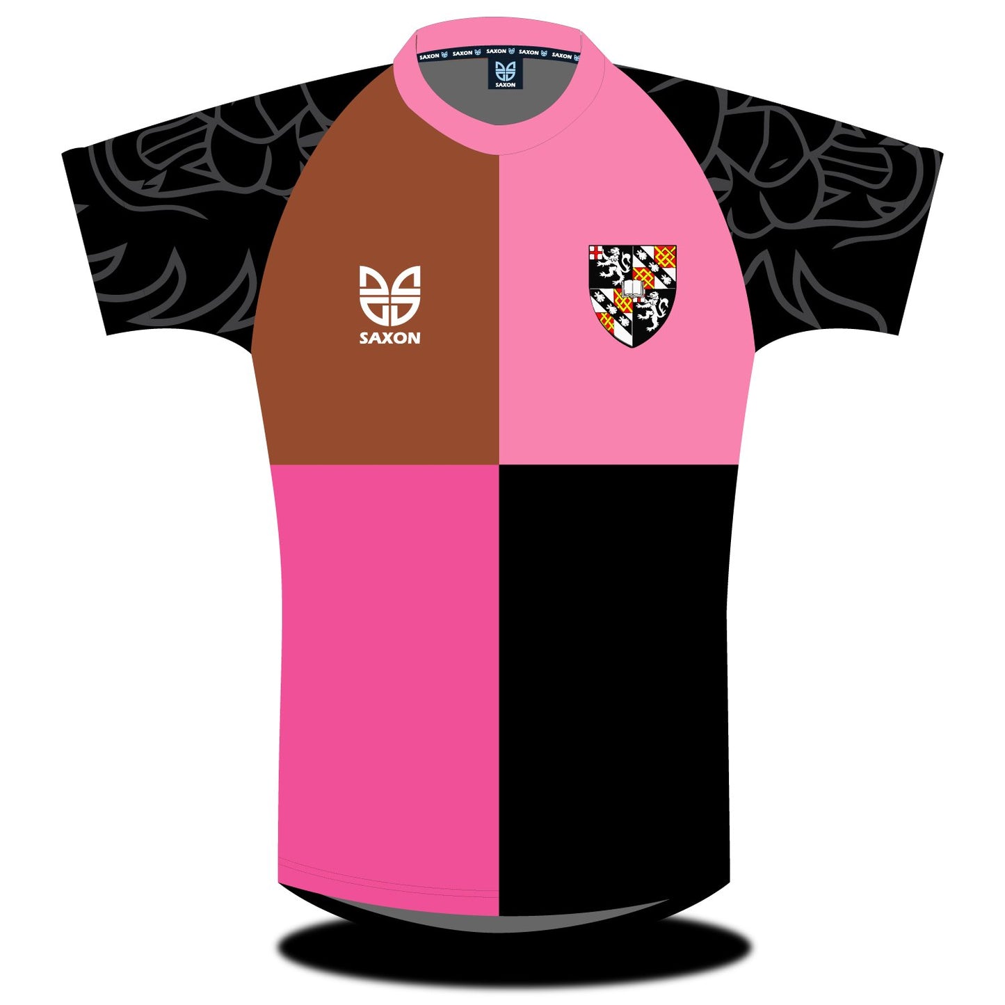 churchill college cambridge quater rugby shirt front