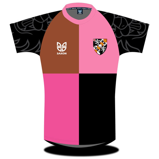 churchill college cambridge quater rugby shirt front