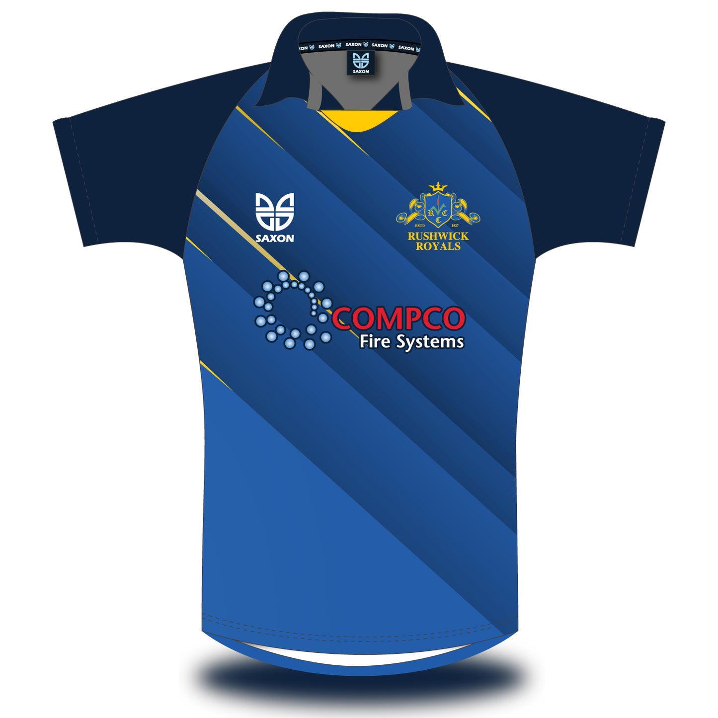 rushwick royals match shirt short sleeve front
