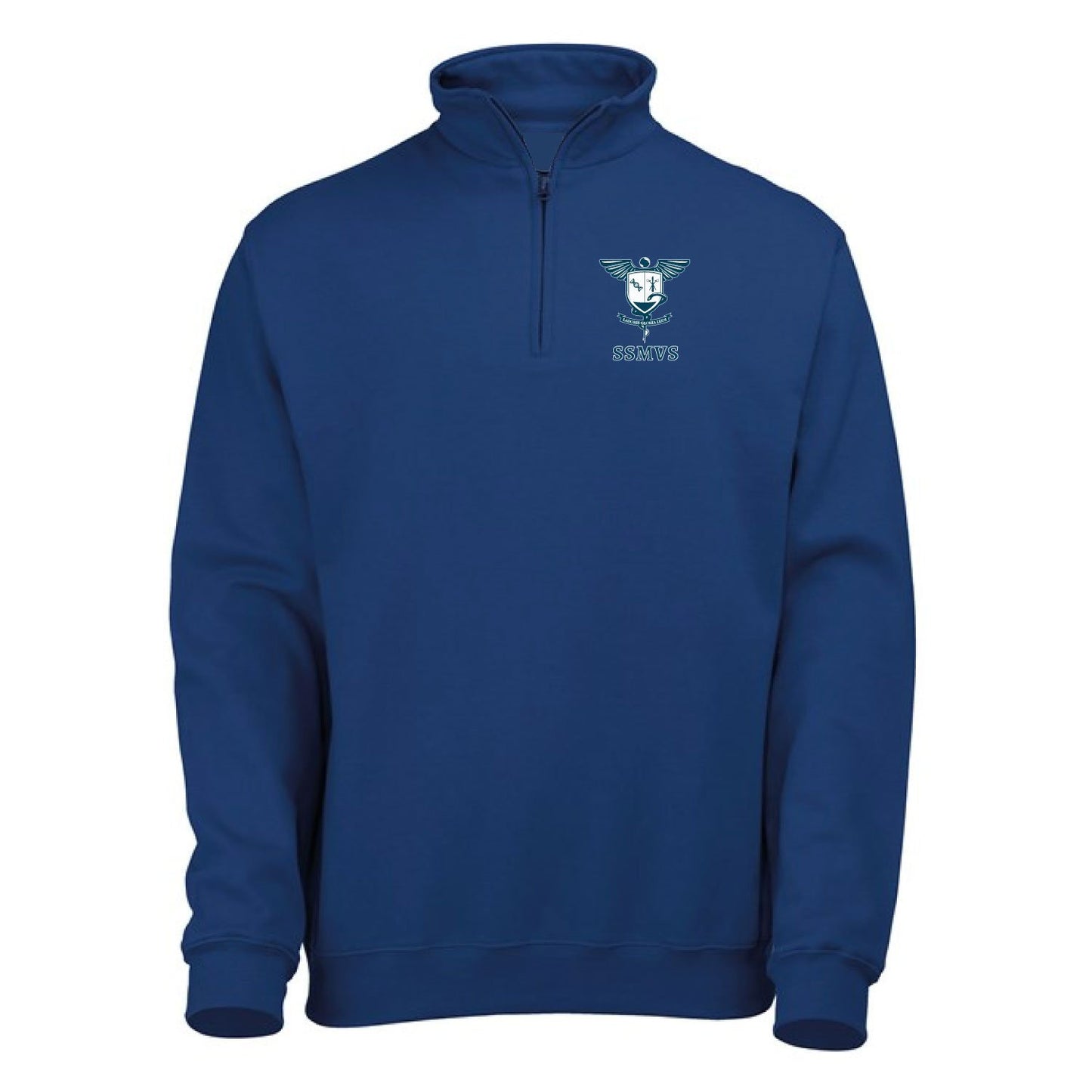 sidney sussex medical and veterinary society quater zip sweatshirt fn navy