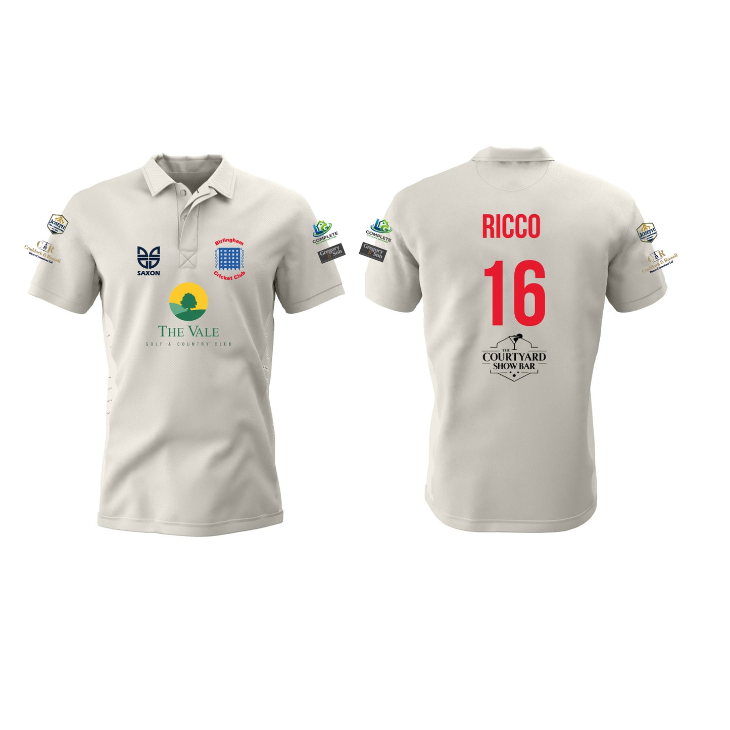 Birlingham Cricket Club Short Sleeve Cricket Shirt