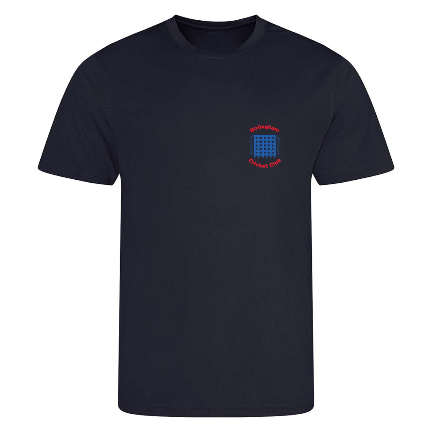 Birlingham Cricket Club Navy Performance T-shirt