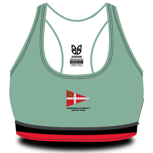Cambridge University Sailing Team 2Tone Hem Cambridge Blue Sports Bra