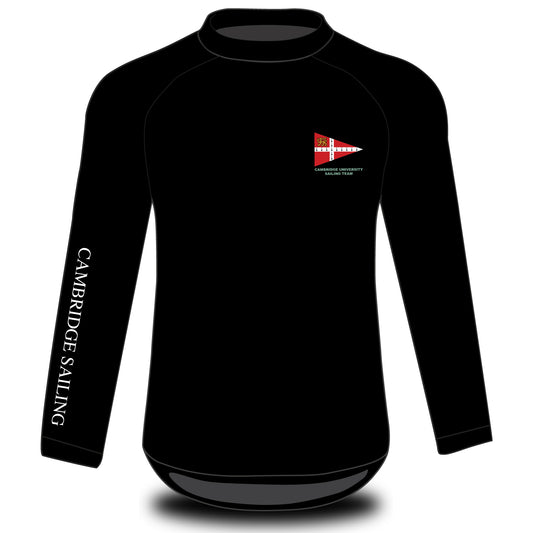 Cambridge University Sailing Team Long Sleeve Black Tech Top