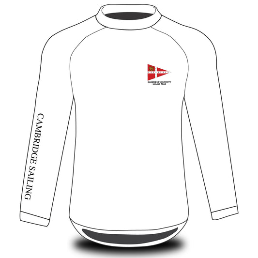 Cambridge University Sailing Team Long Sleeve White Tech Top