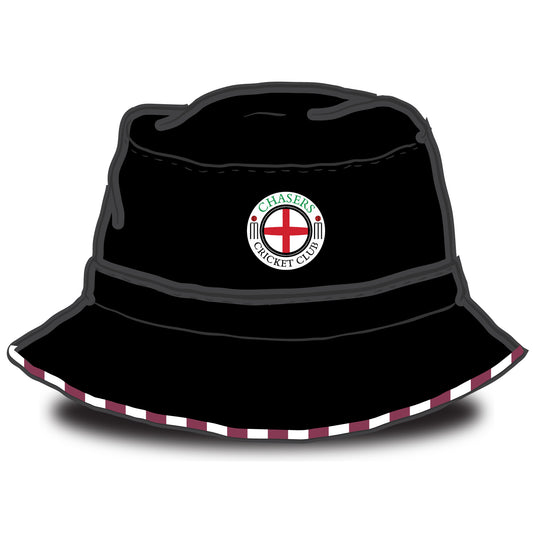 Chasers Cricket Club Stripped Trim Bucket Hat