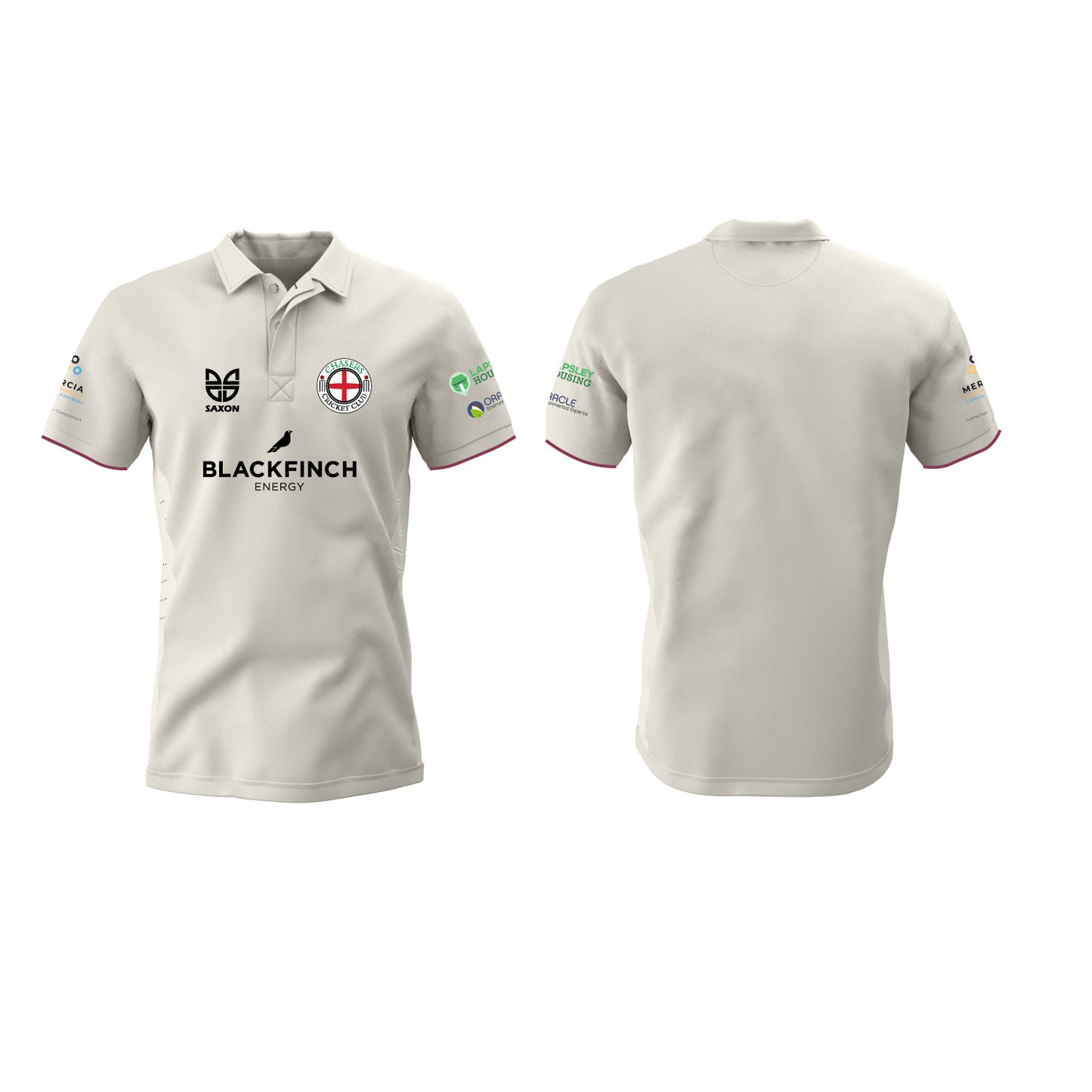 Chasers Cricket Club Short Sleeve Cricket Shirt