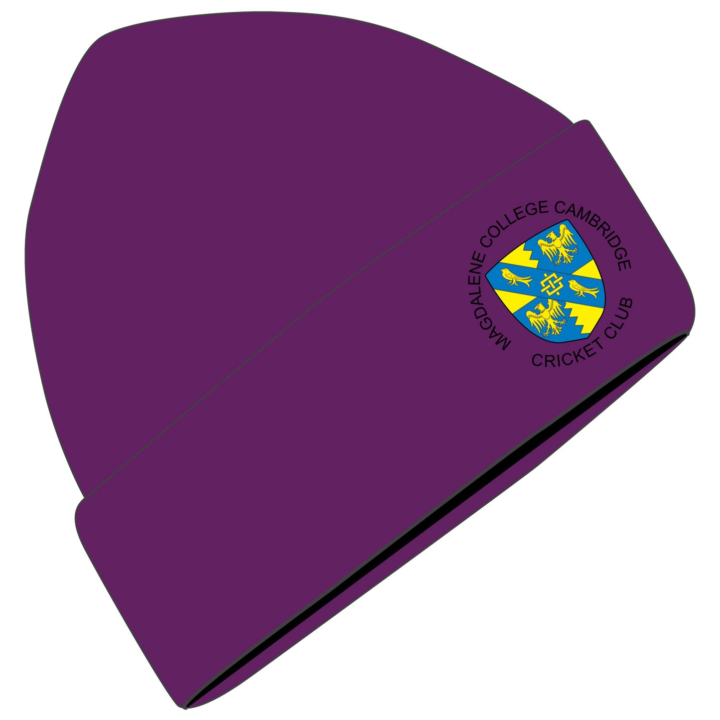 Magdalene College Cambridge Cricket Club Beanie Hat Purple
