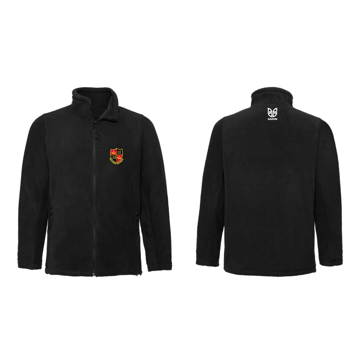 Malvern Archers Black Full Zip Fleece