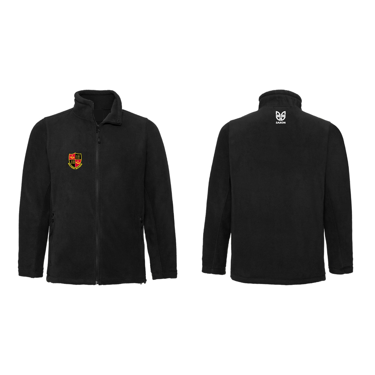 Malvern Archers Black Full Zip Fleece