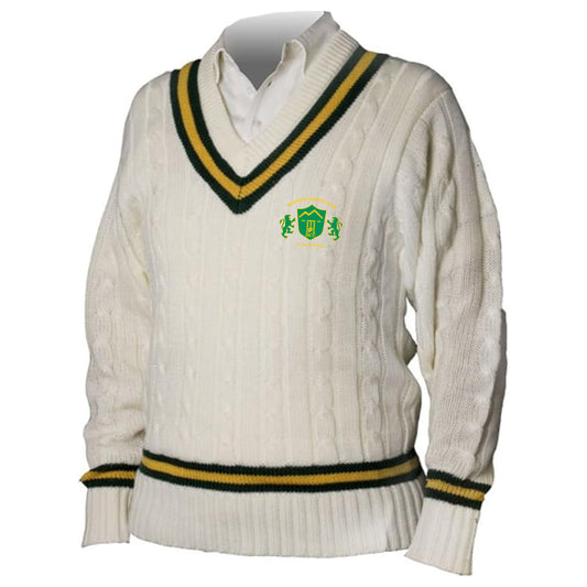 Malvern Cricket Club Cable Knit Cricket Sweater