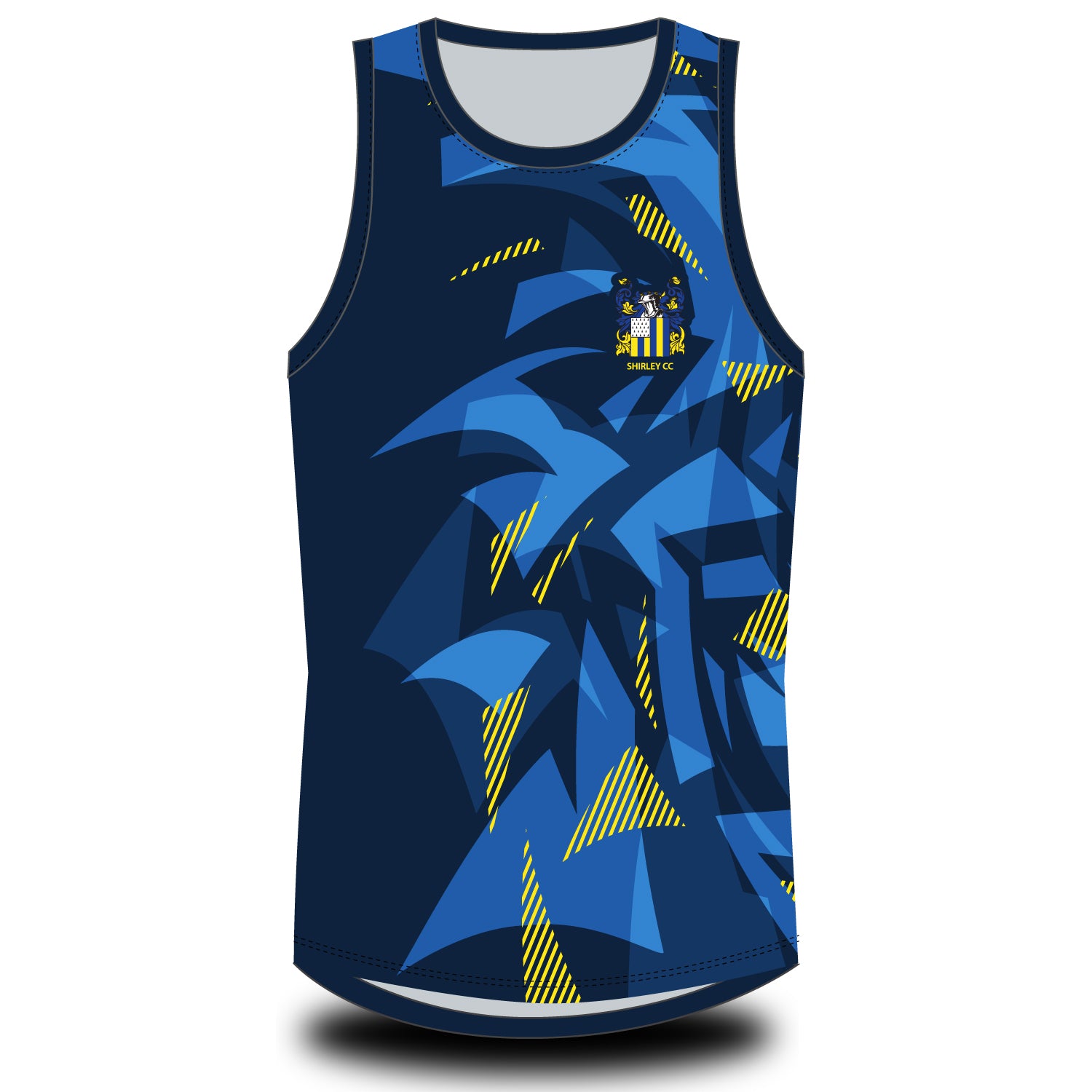 Shirley Cricket Club Abstract Vest – Saxon Clothing UK