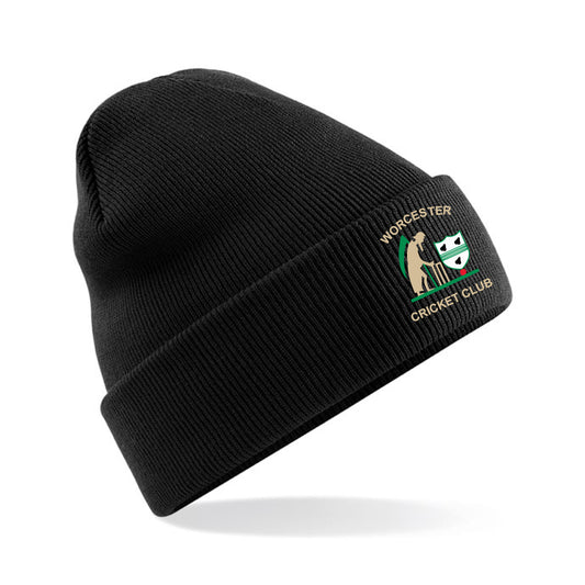 Worcester Cricket Club Beanie Hat Black