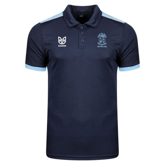 abberley hall school staff polo shirt front navy sky