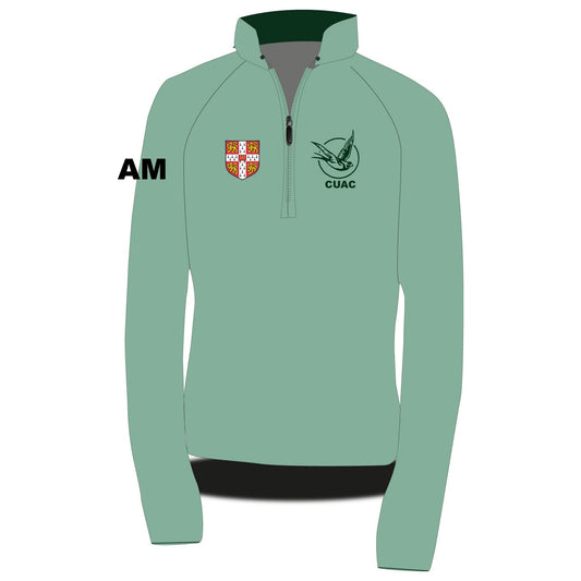 cambridge university automobile club fleece green collar front