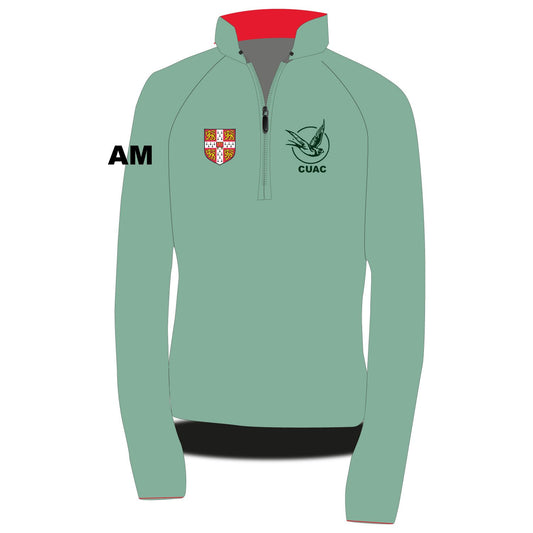 cambridge university automobile club fleece red collar front
