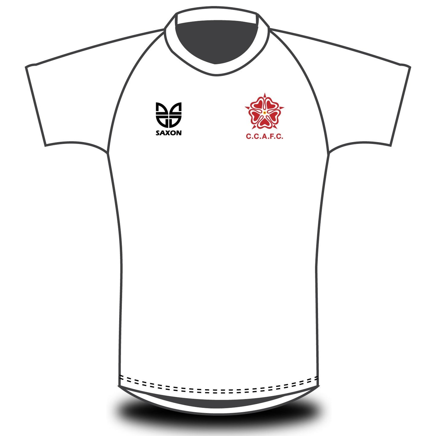 christs college afc t shirt sky white