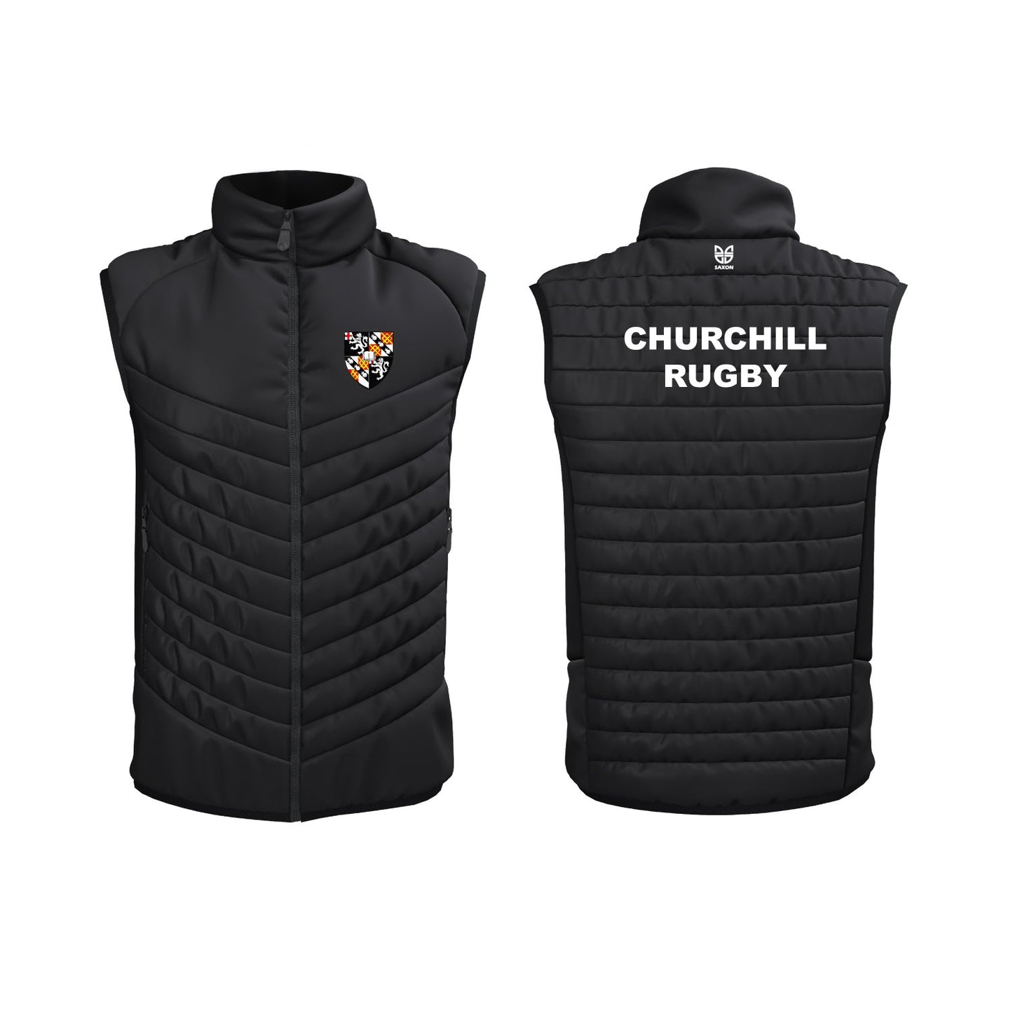 churchill college cambridge rugby gilet