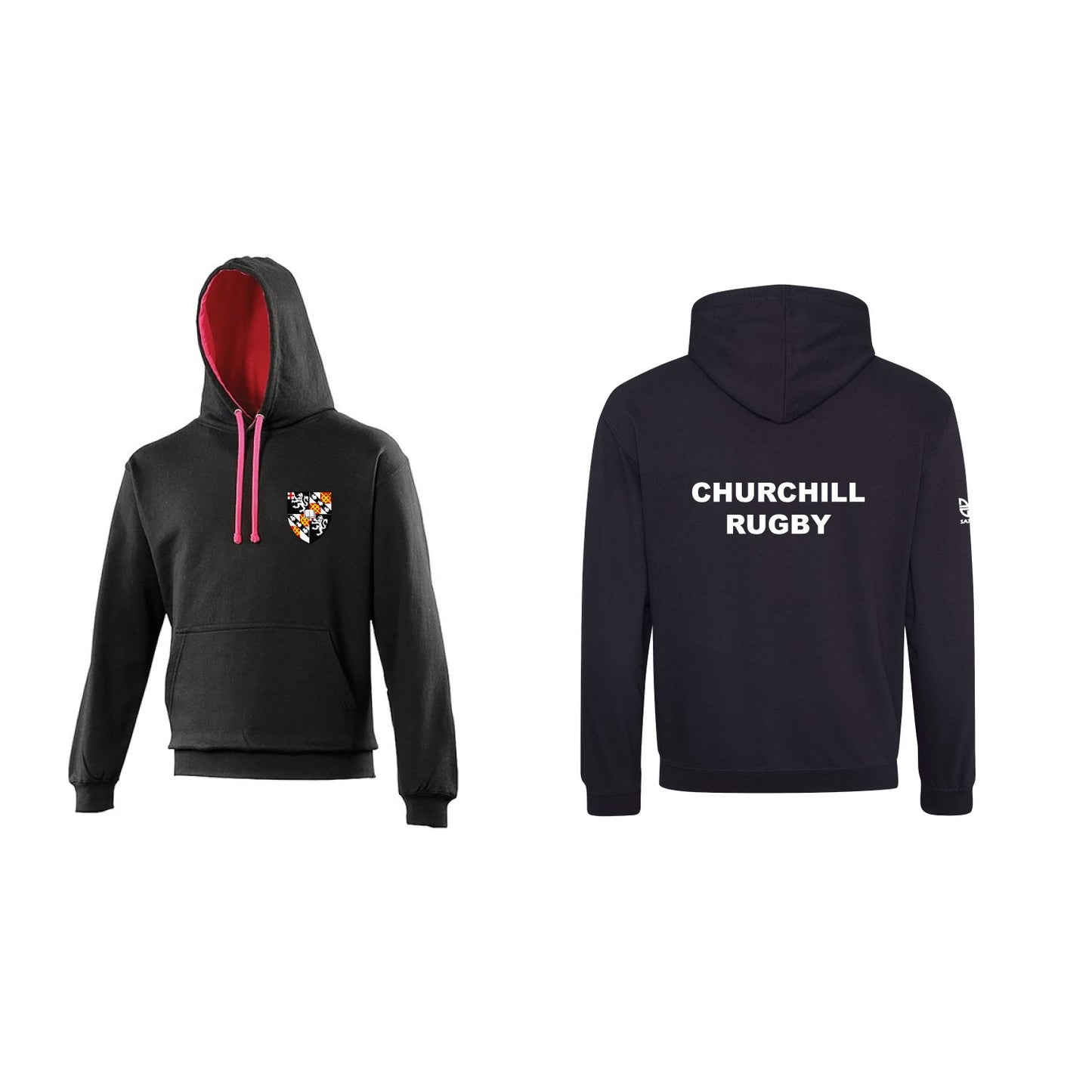 churchill college cambridge rugby hoodie
