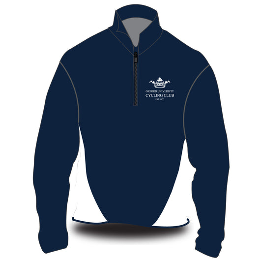 Oxford University Cycling Club Custom Softshell Jacket Navy White
