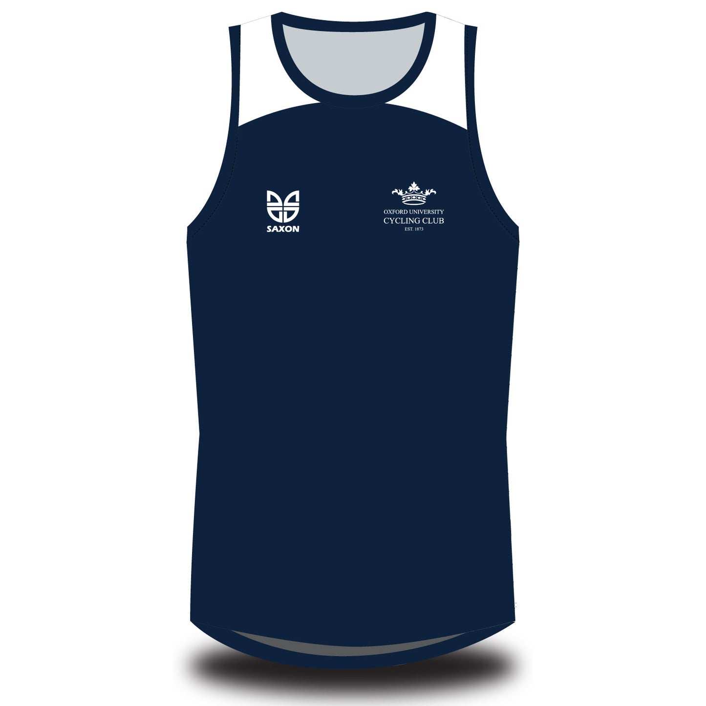 Oxford University Cycling Club Navy & White Vest