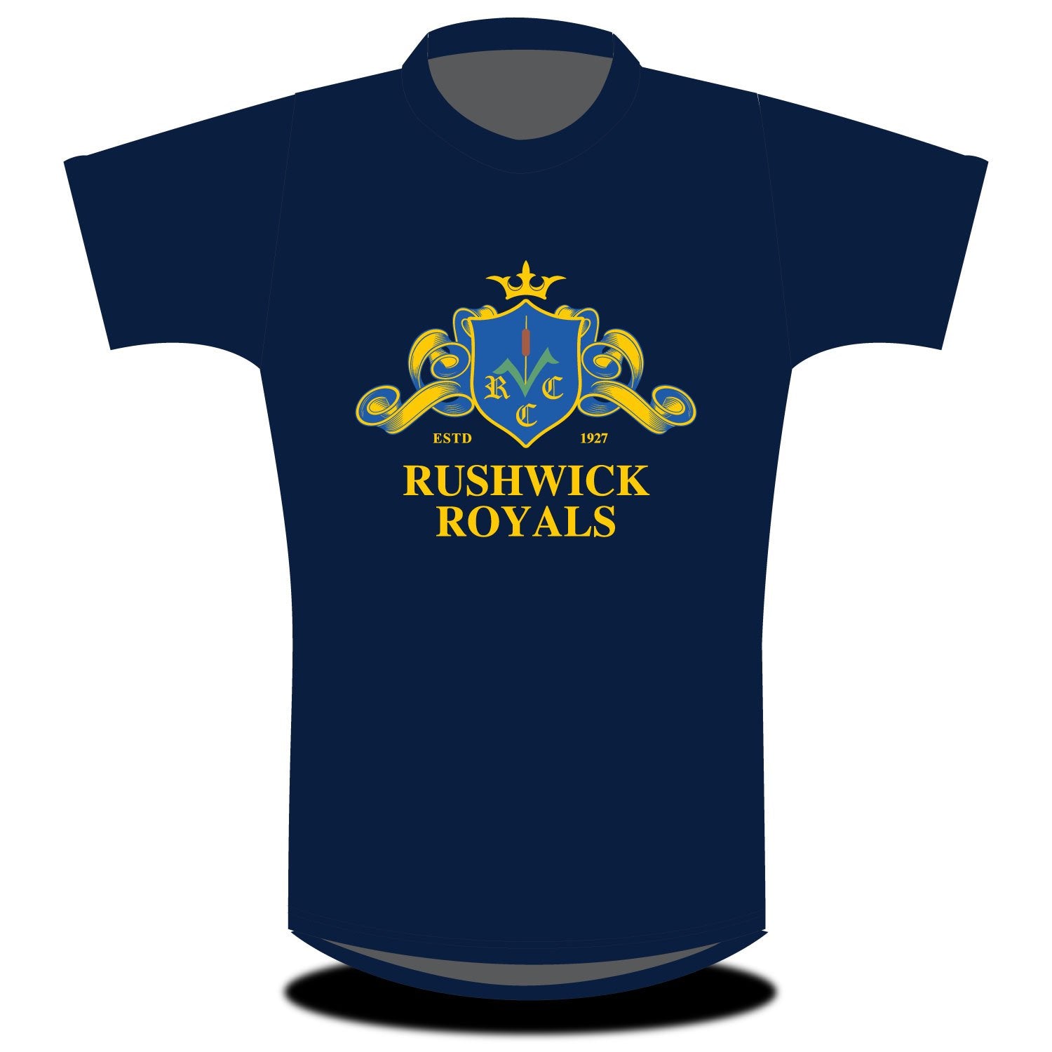 rushwick royals tshirt navy front