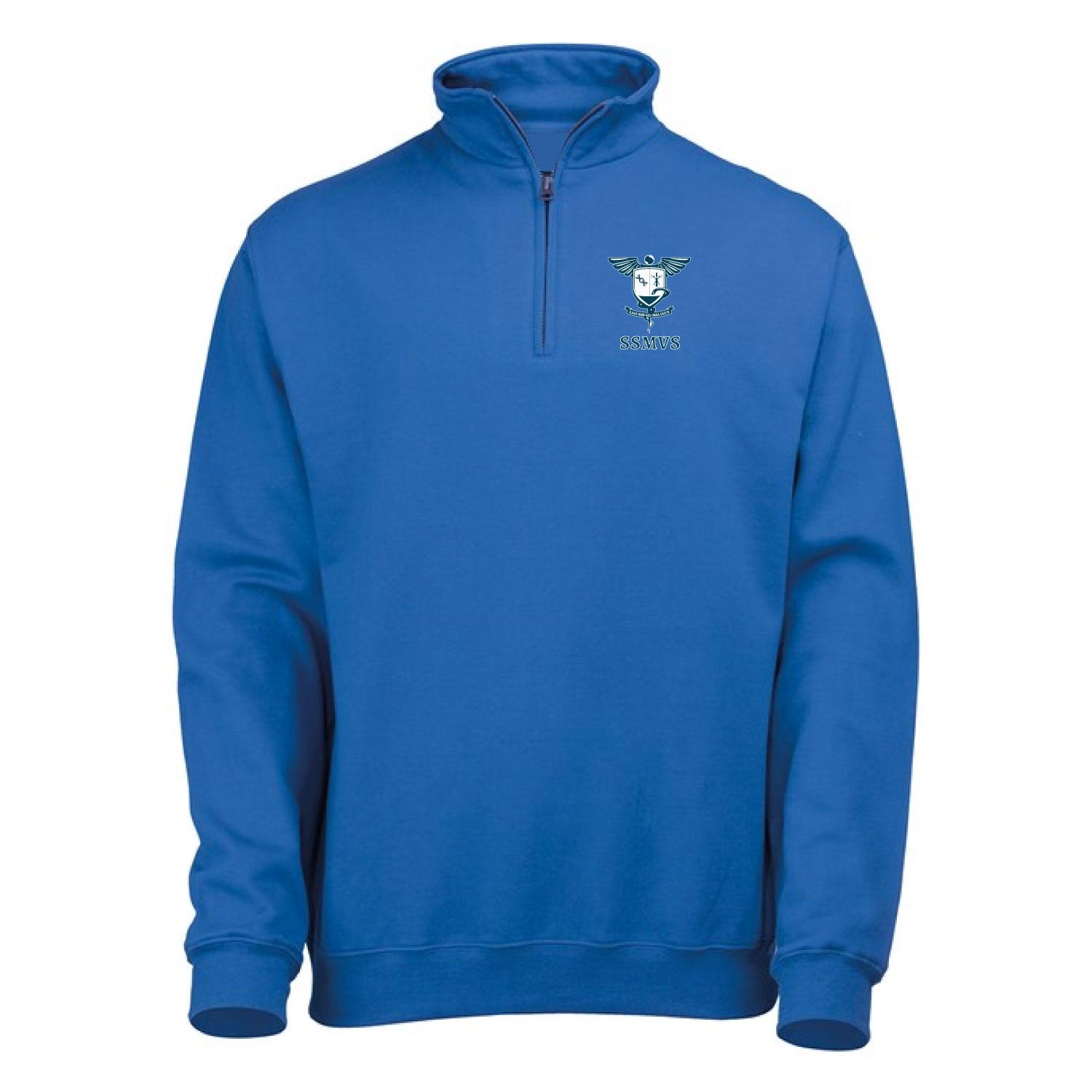 sidney sussex medical and veterinary society quater zip sweatshirt royal