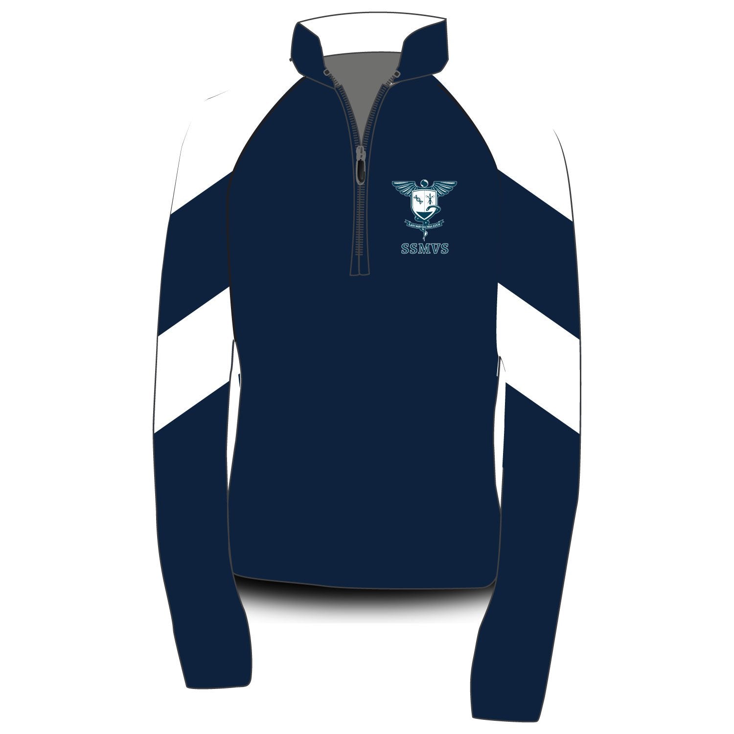 sidney sussex medical and veterinary society sub fleece chevron arms front