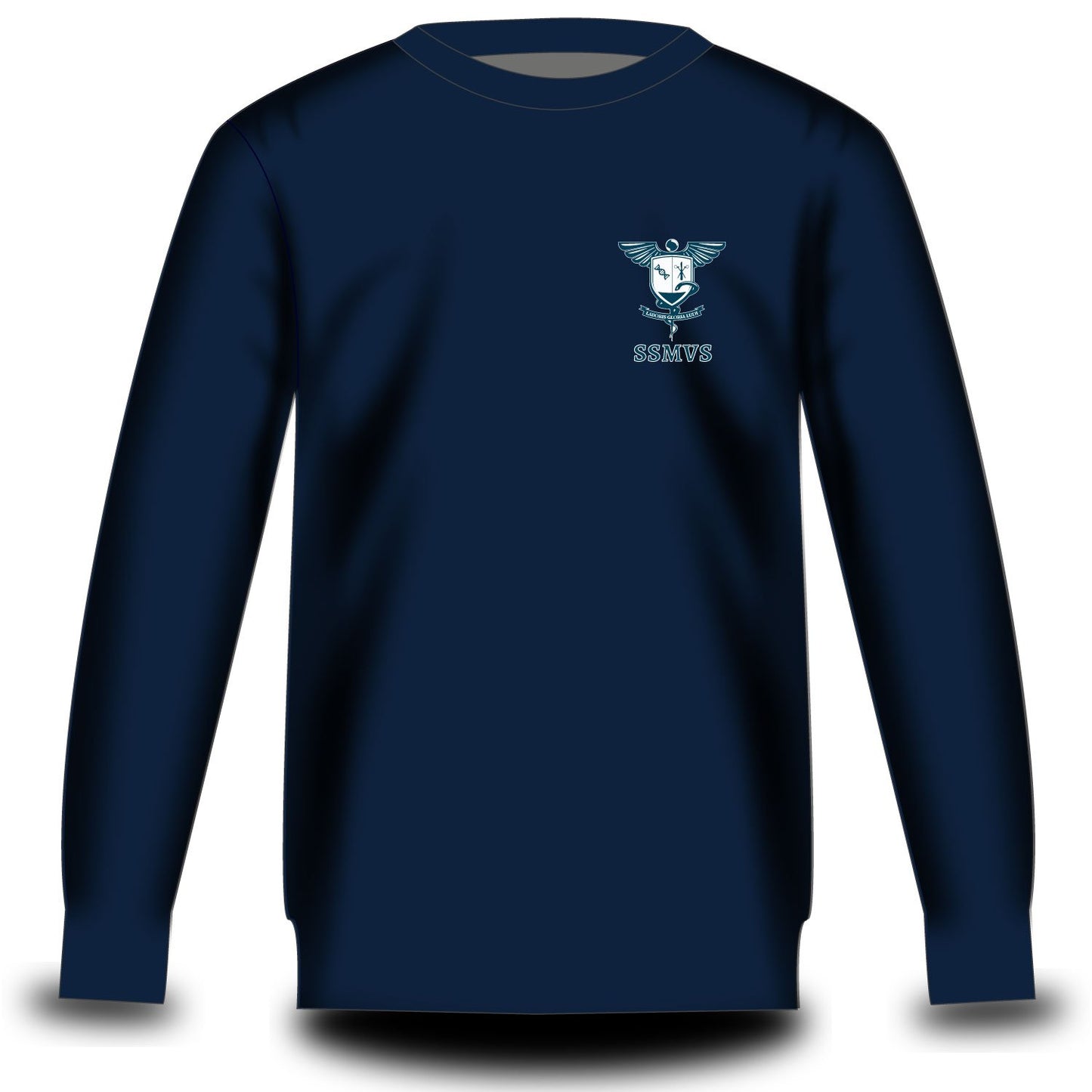 sidney sussex medical and veterinary society sweatshirt navy front